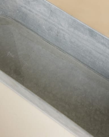 Harper Ovaler Pflanzkübel Zink 54 x 16 x 12 cm
