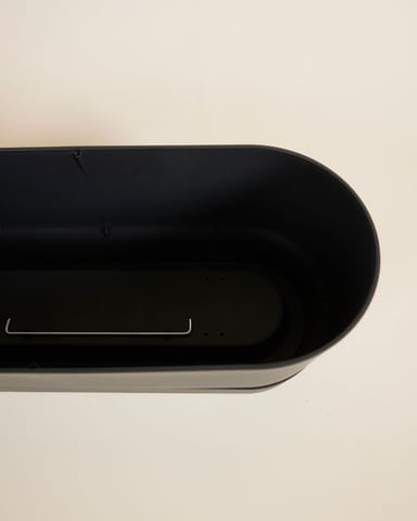 Elho Miles Ovaler Topf Schwarz 50 cm