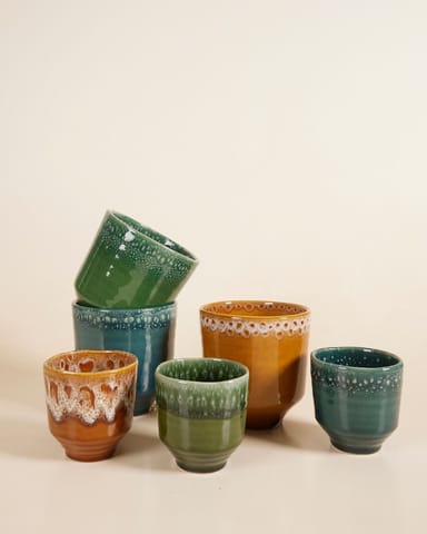 Otis Pot Ocher Ø 13 cm
