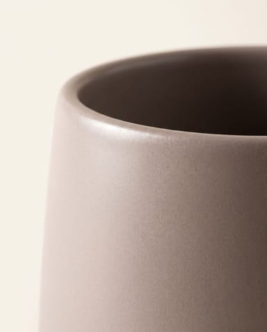 Amber Pot Taupe Matt Ø 12 cm