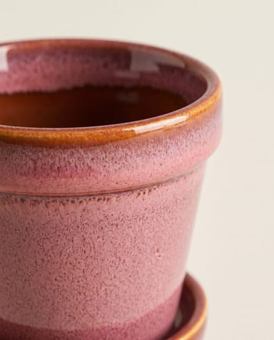 Baby Clint Pot with Saucer Pink Ø 7.5 cm