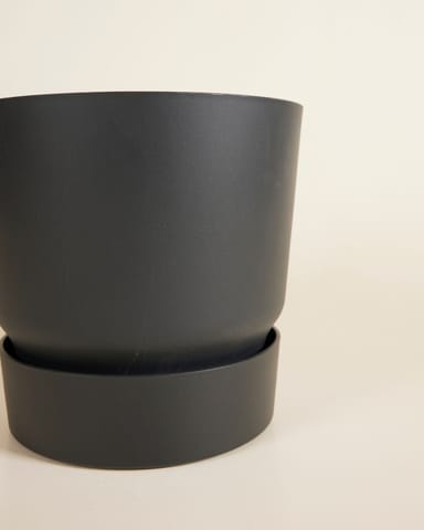 Elho Miles Runder Topf Schwarz 24 cm