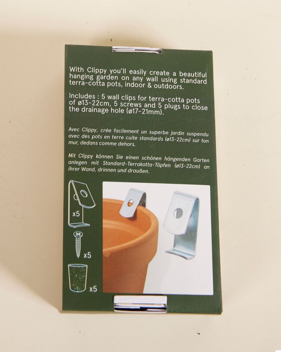 Clippy Wandmontagesatz  Für 5 Töpfe