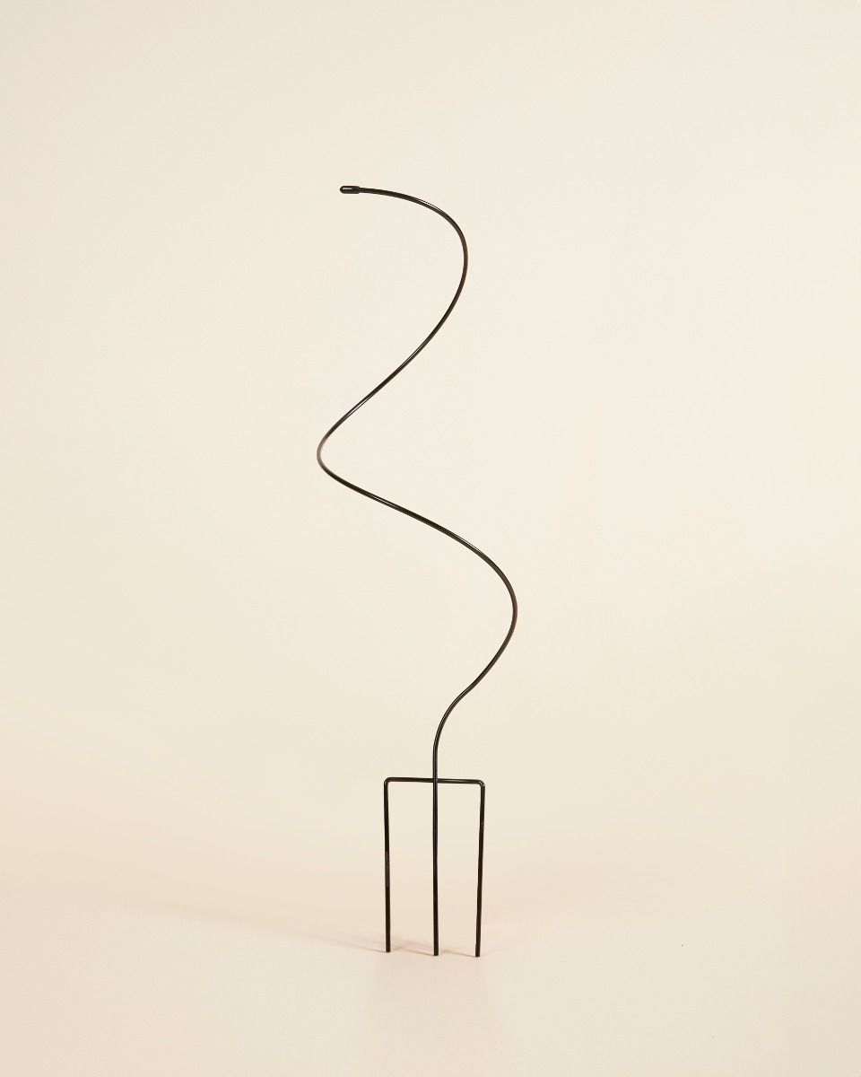 Spiral Pflanzendrahtgestell Schwarz 47 cm