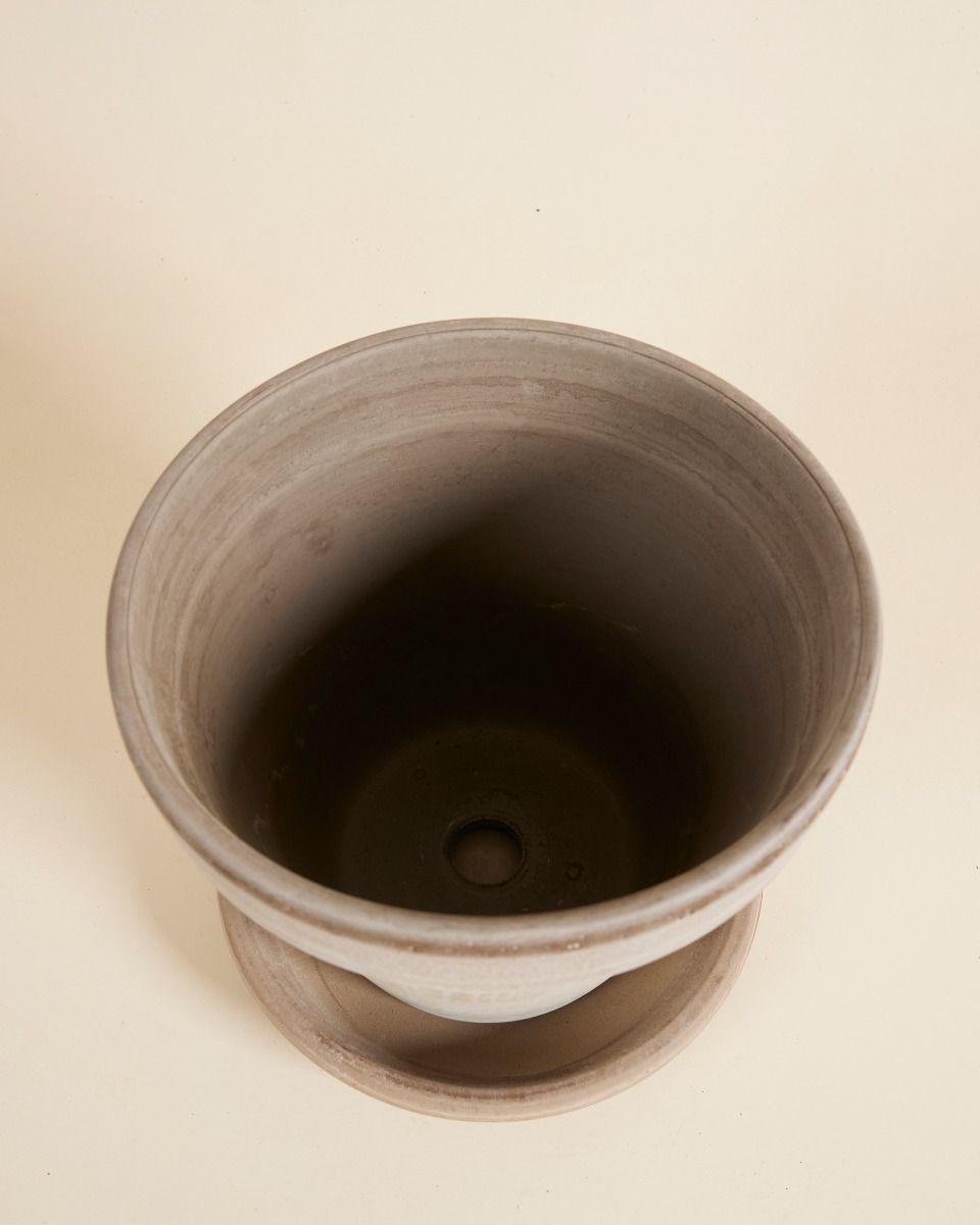 Grau Terrakotta Topf Ø 22 cm