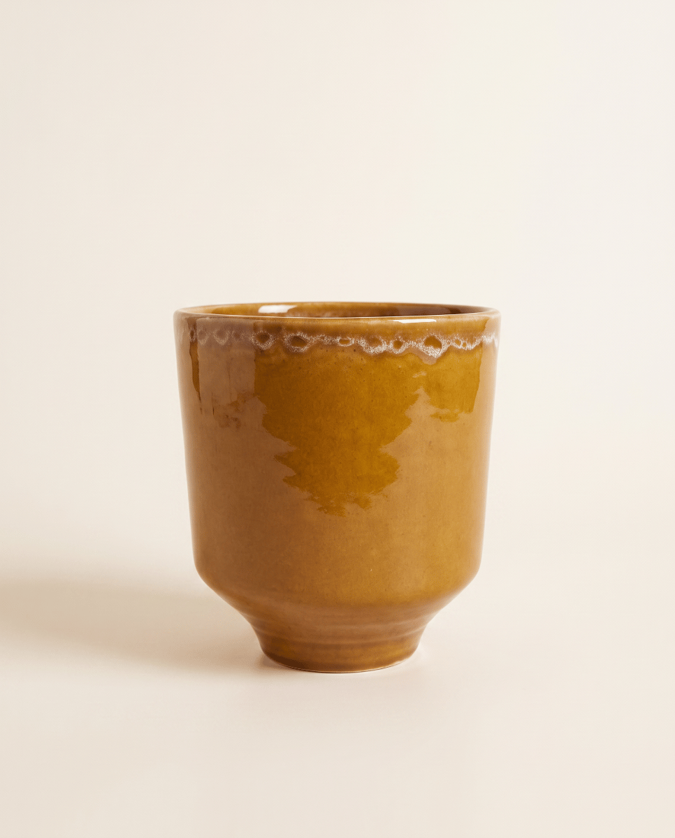Otis Pot Ocher Ø 13 cm