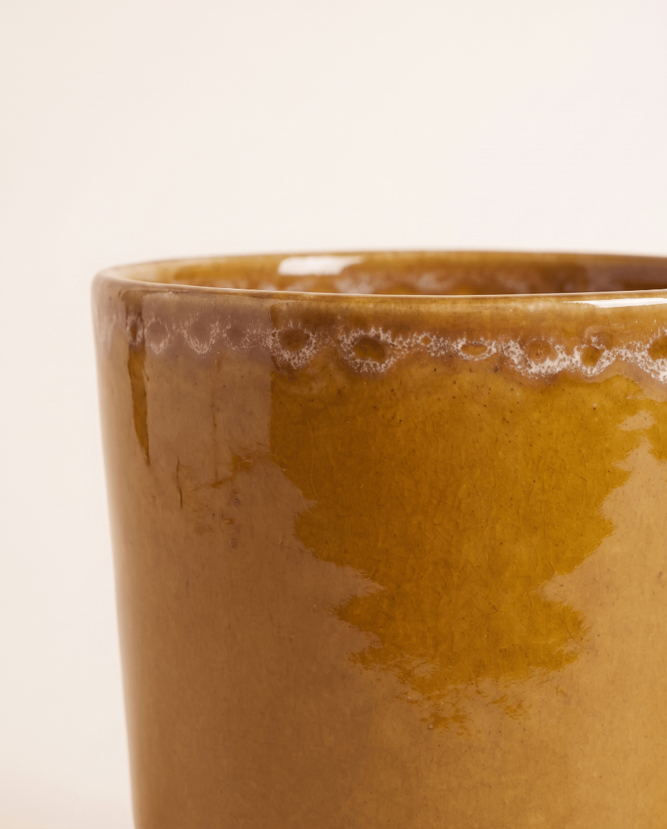 Otis Pot Ocher Ø 13 cm