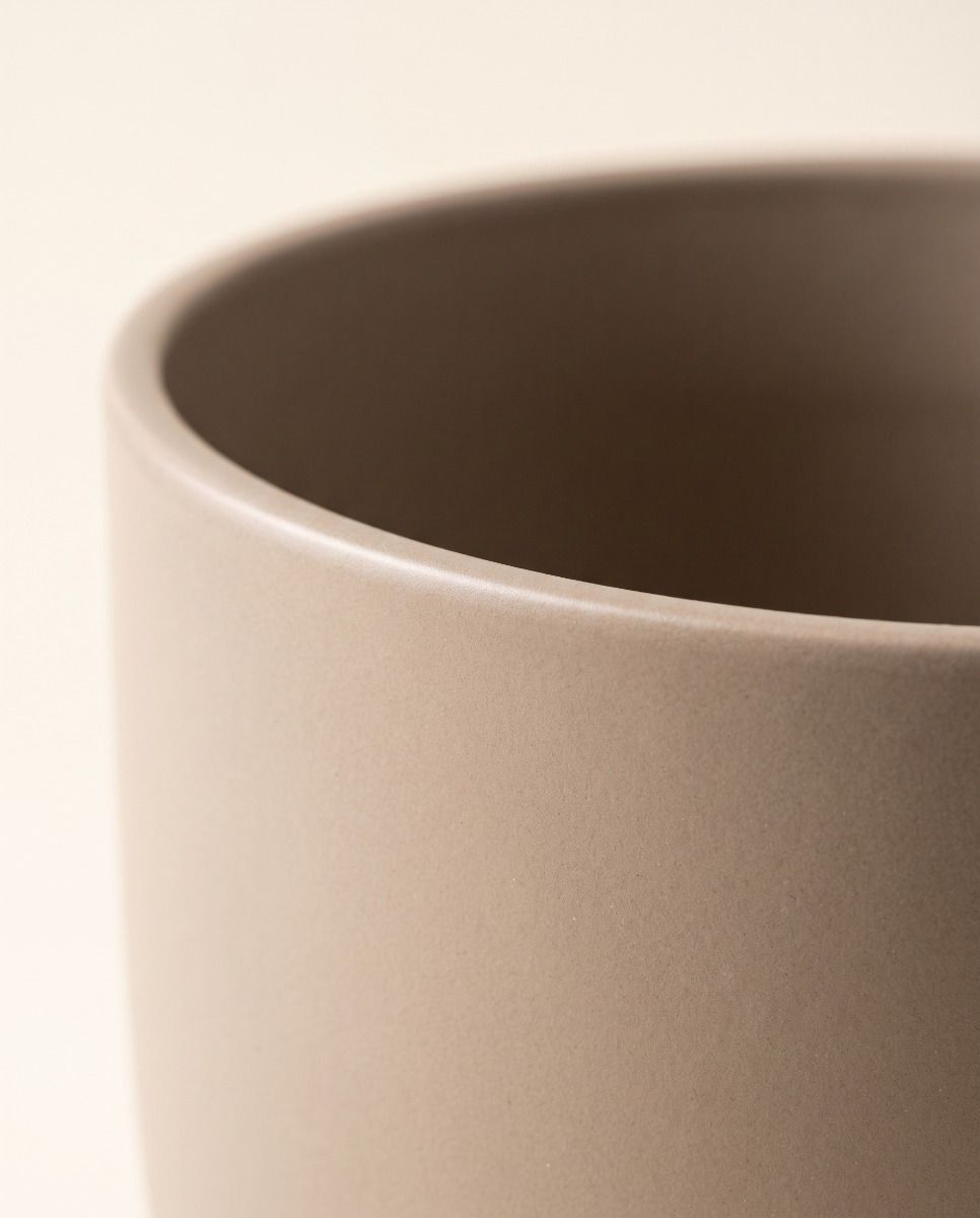 Tusca Pot Taupe Matt Ø 14.5 cm