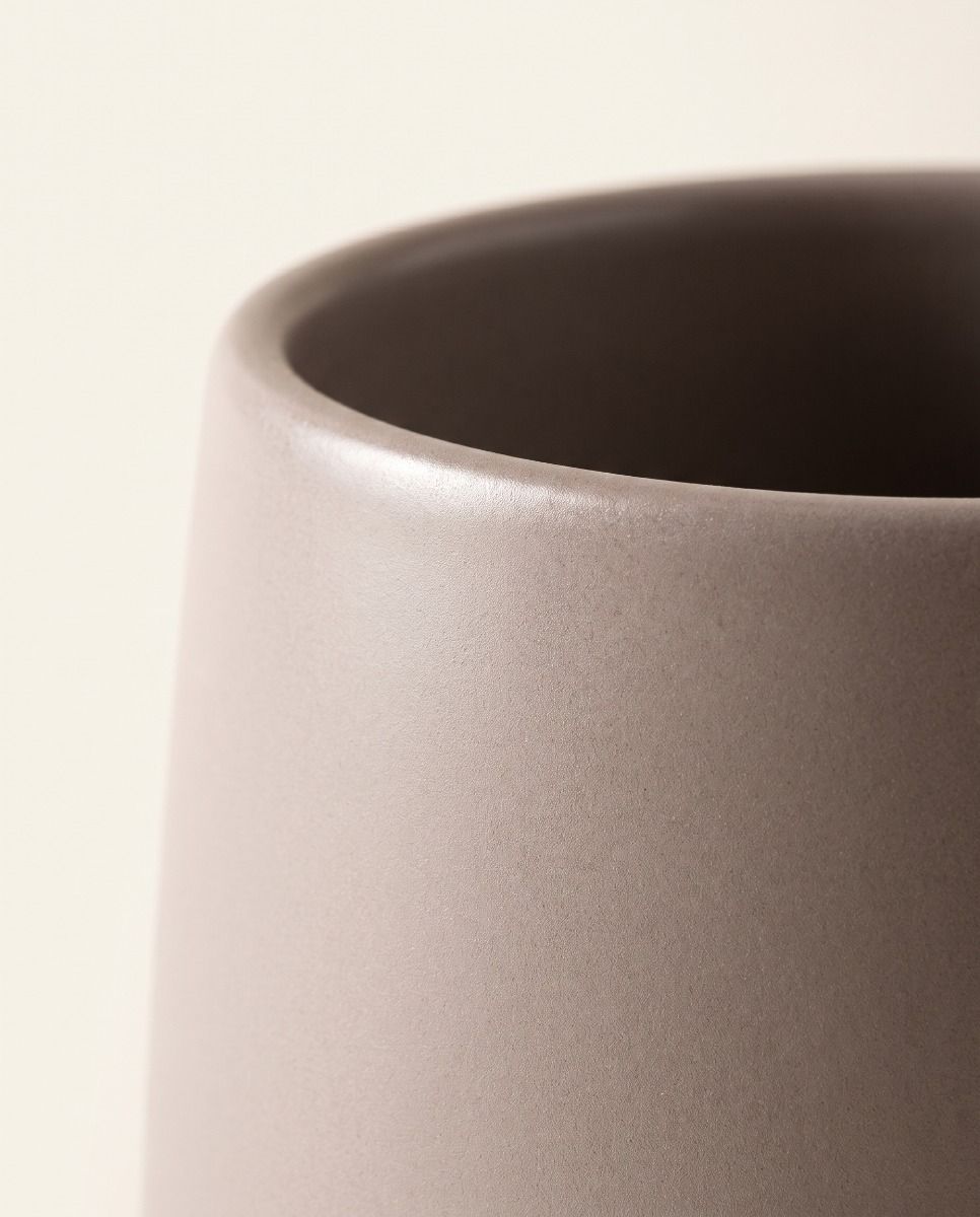 Amber Pot Taupe Matt Ø 12 cm
