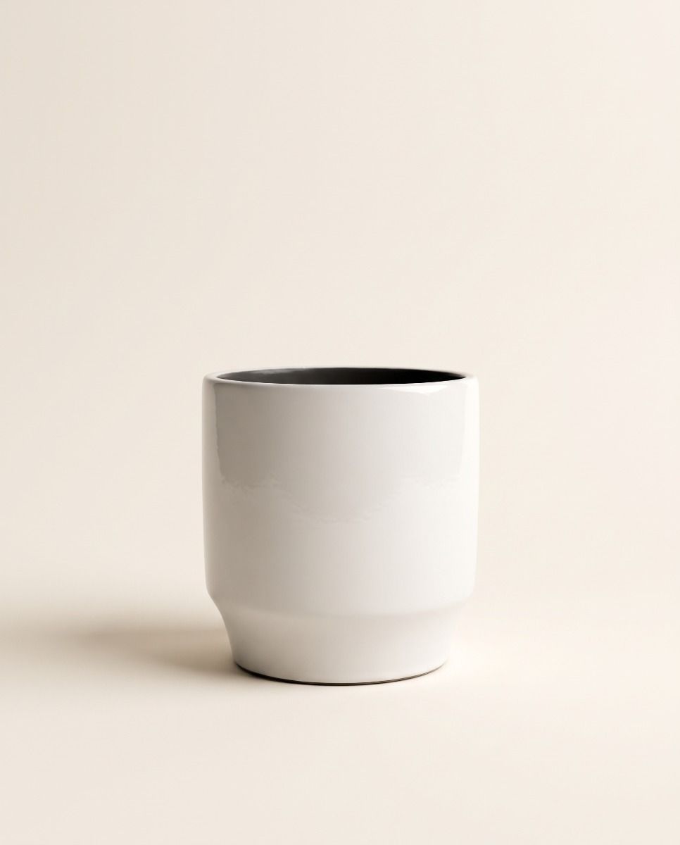 Diaz Pot White Ø 14 cm