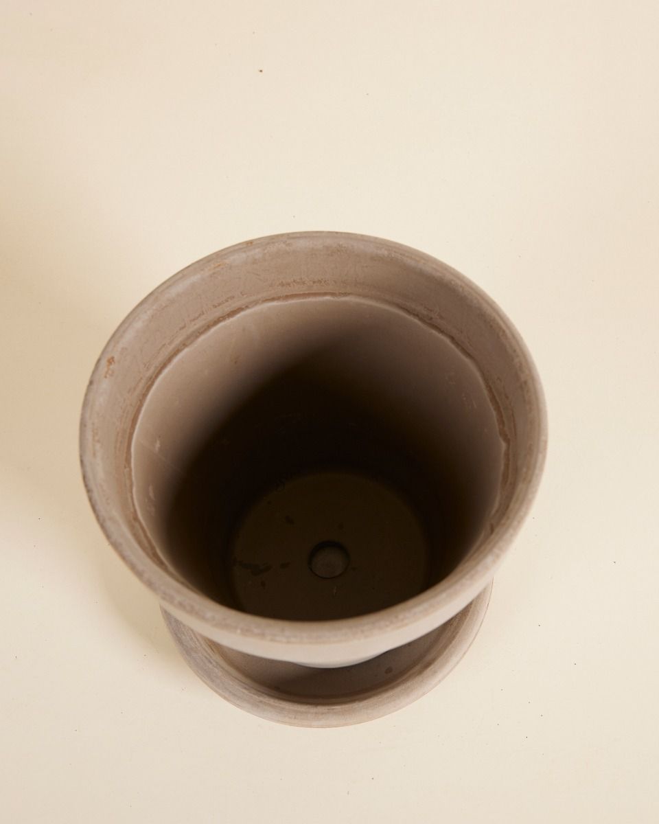 Grau Terrakotta Topf Ø 16 cm