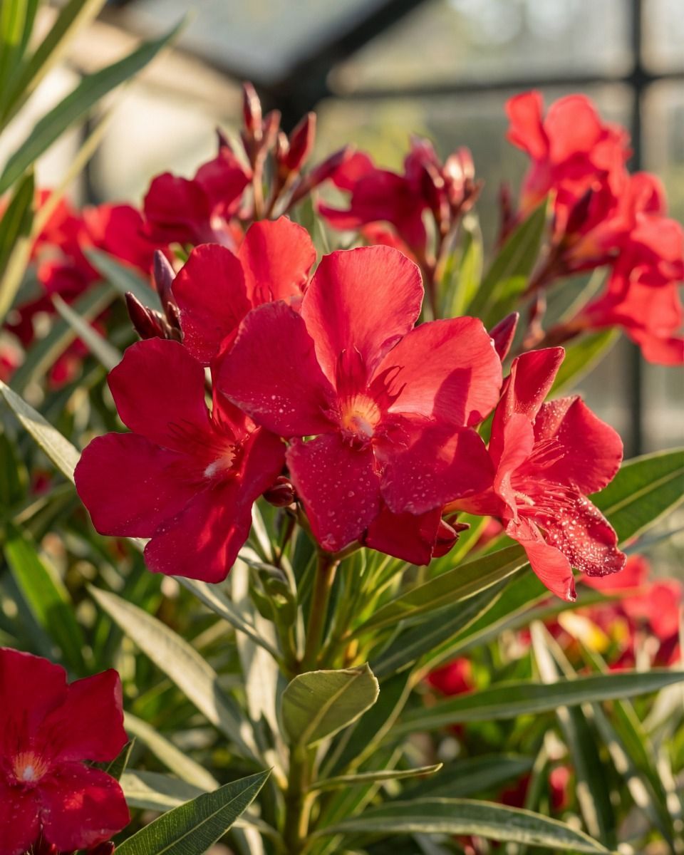 Nerium Oleander Oleander Rot